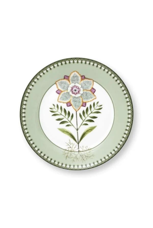 PIP Studio Ontbijtbord Lily&Lotus Licht Groen 21cm