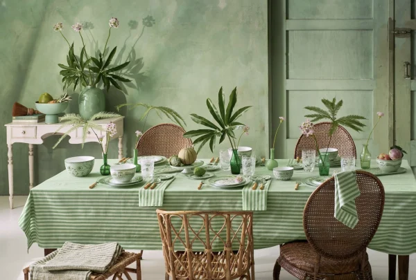 PIP Studio Dinerbord Lily&Lotus Tegels Licht Groen 26.5cm