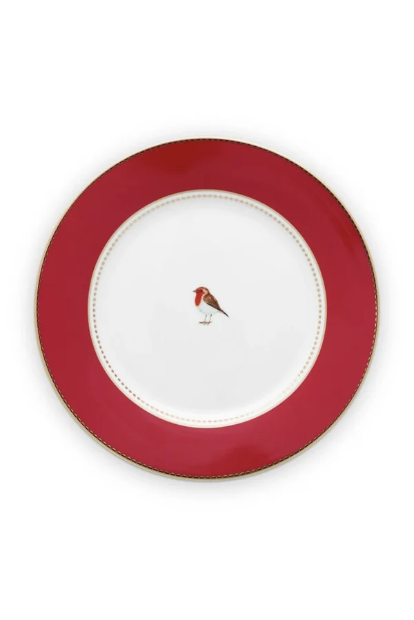 PIP Studio Love Birds Ontbijtbord Rood 21 cm