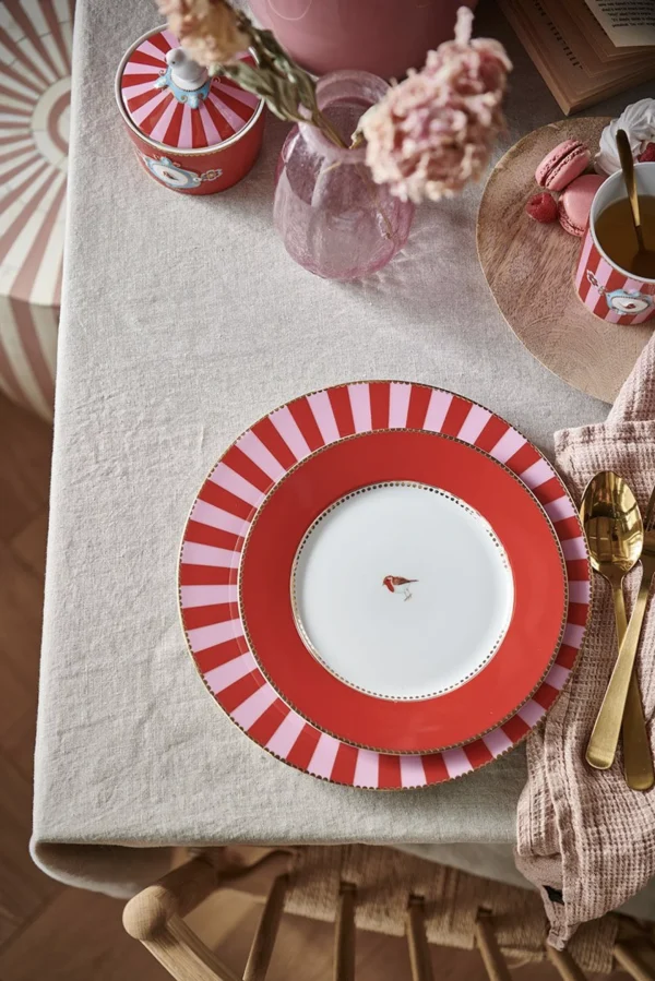 PIP Studio Love Birds Ontbijtbord Rood 21 cm