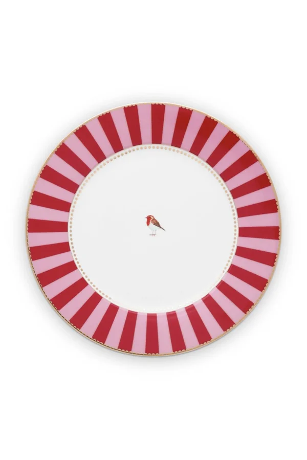 PIP Studio Love Birds Dinerbord Rood/Roze 26,5 cm