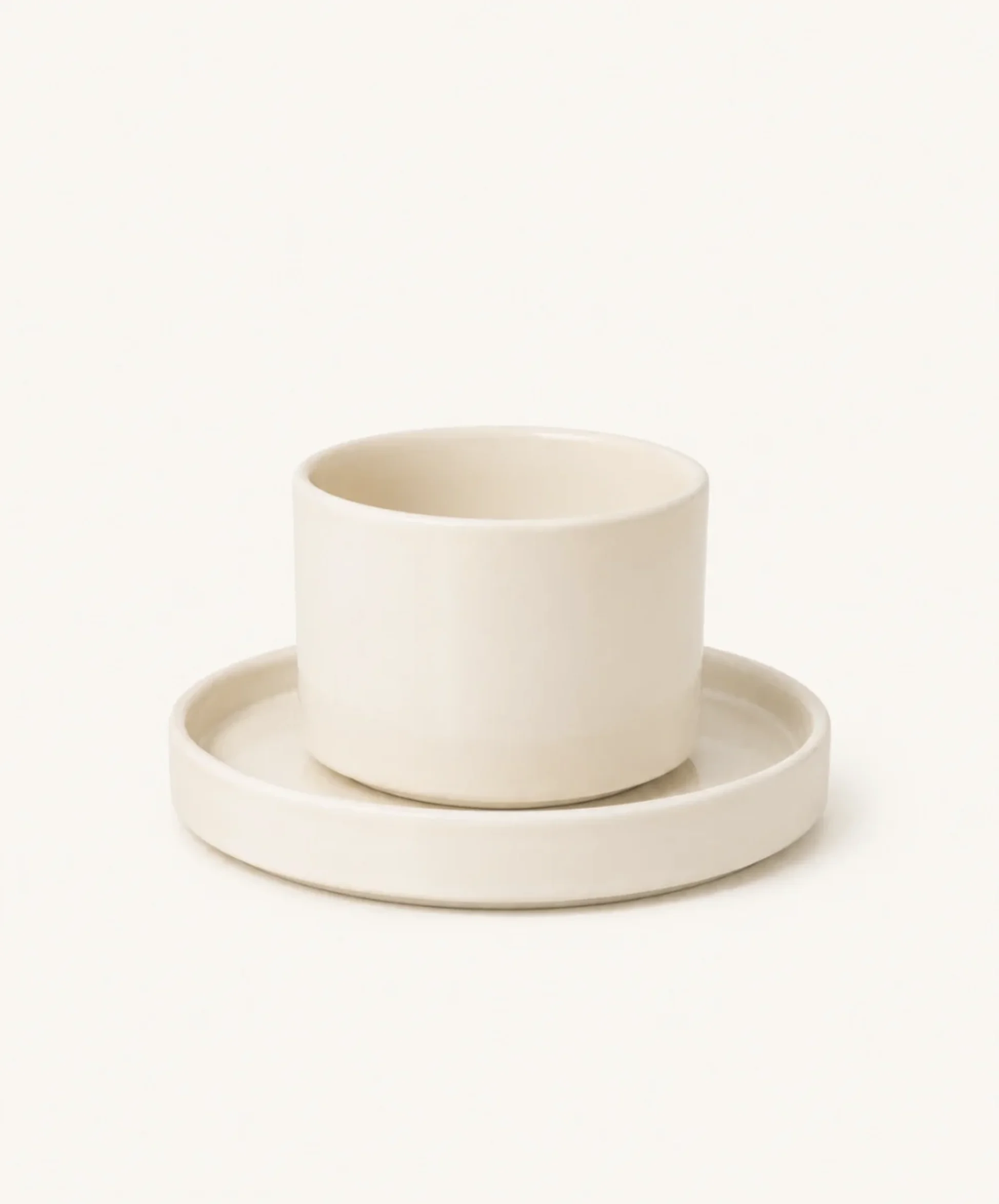 Noa Beige Koffiekopjes Set 4-delig