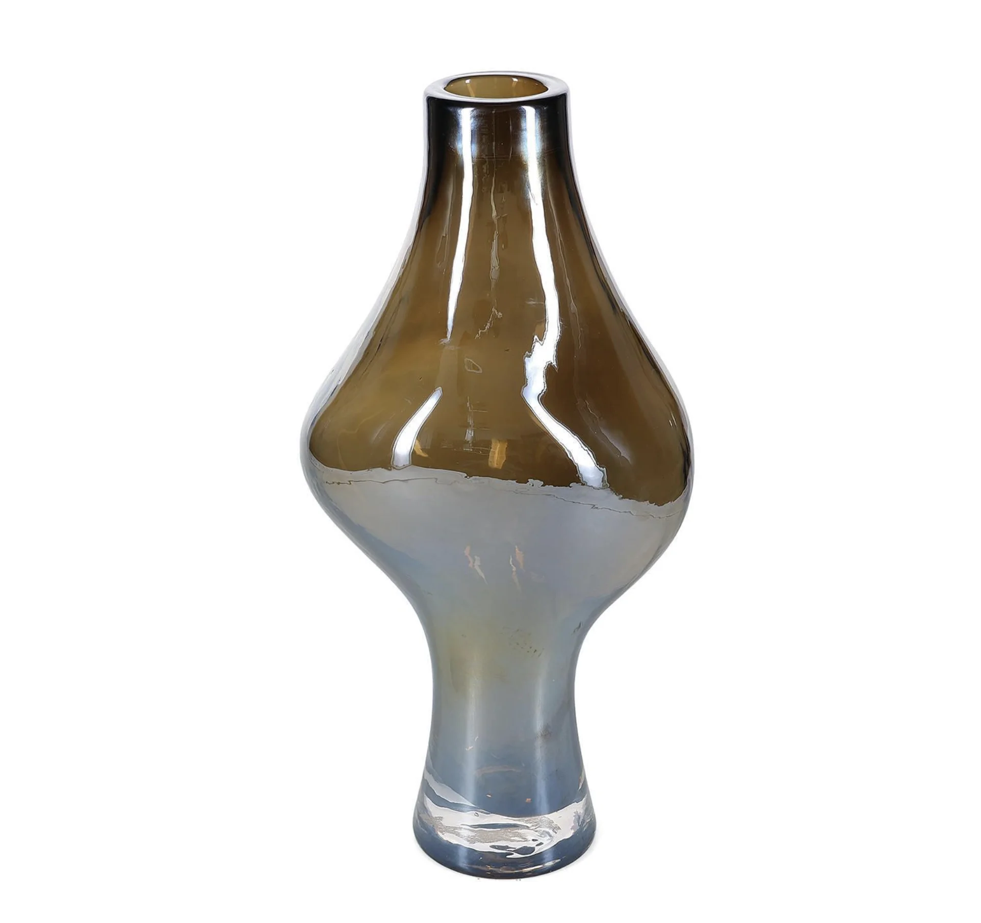 S&P Vaas 19xH38,5cm organic metallic grey Vesper