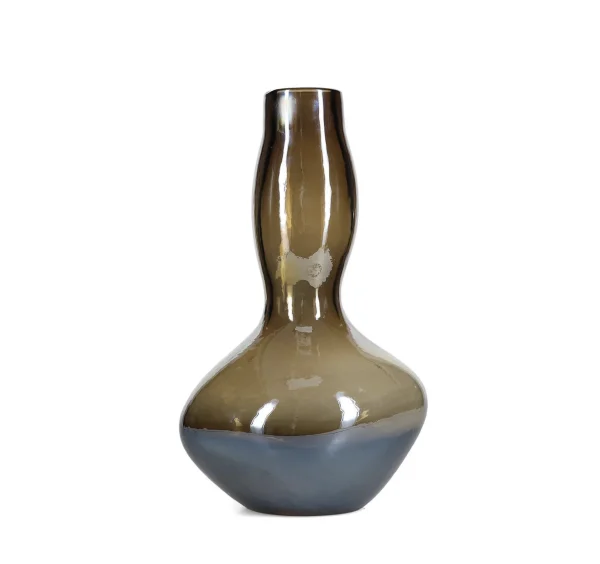 S&P Vaas 19,5xH32,5cm organic metallic grey Vesper