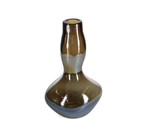 S&P Vaas 19,5xH32,5cm organic metallic grey Vesper