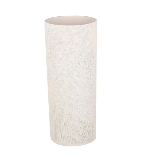 S&P Vaas 13,5x9,5xH35,5cm ovaal beige Vico