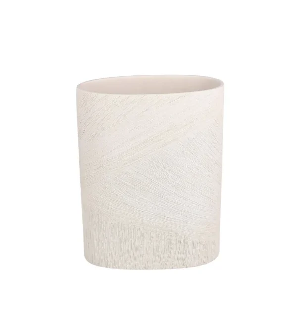 S&P Vaas 18,5x8,5xH24,5cm ovaal beige Vico