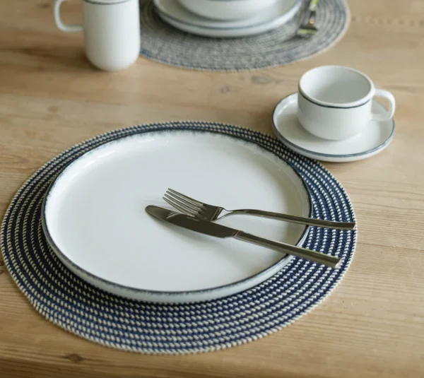 S&P Placemat 36cm geweven blauw Tabletop