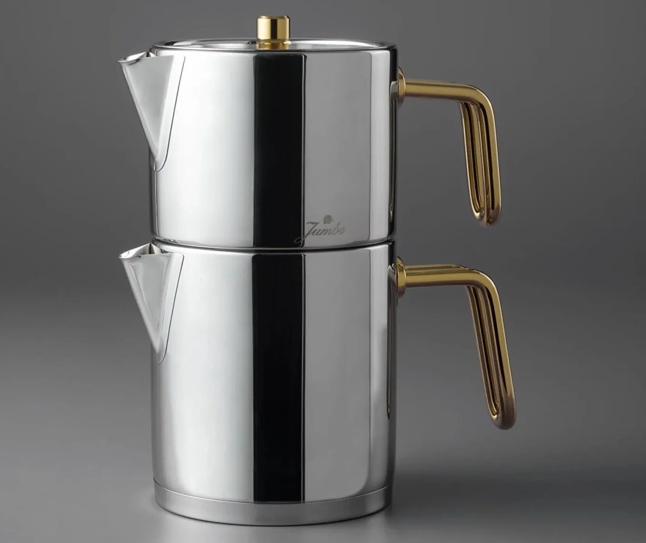 Jumbo Metalix Titanium Gold Theepotset