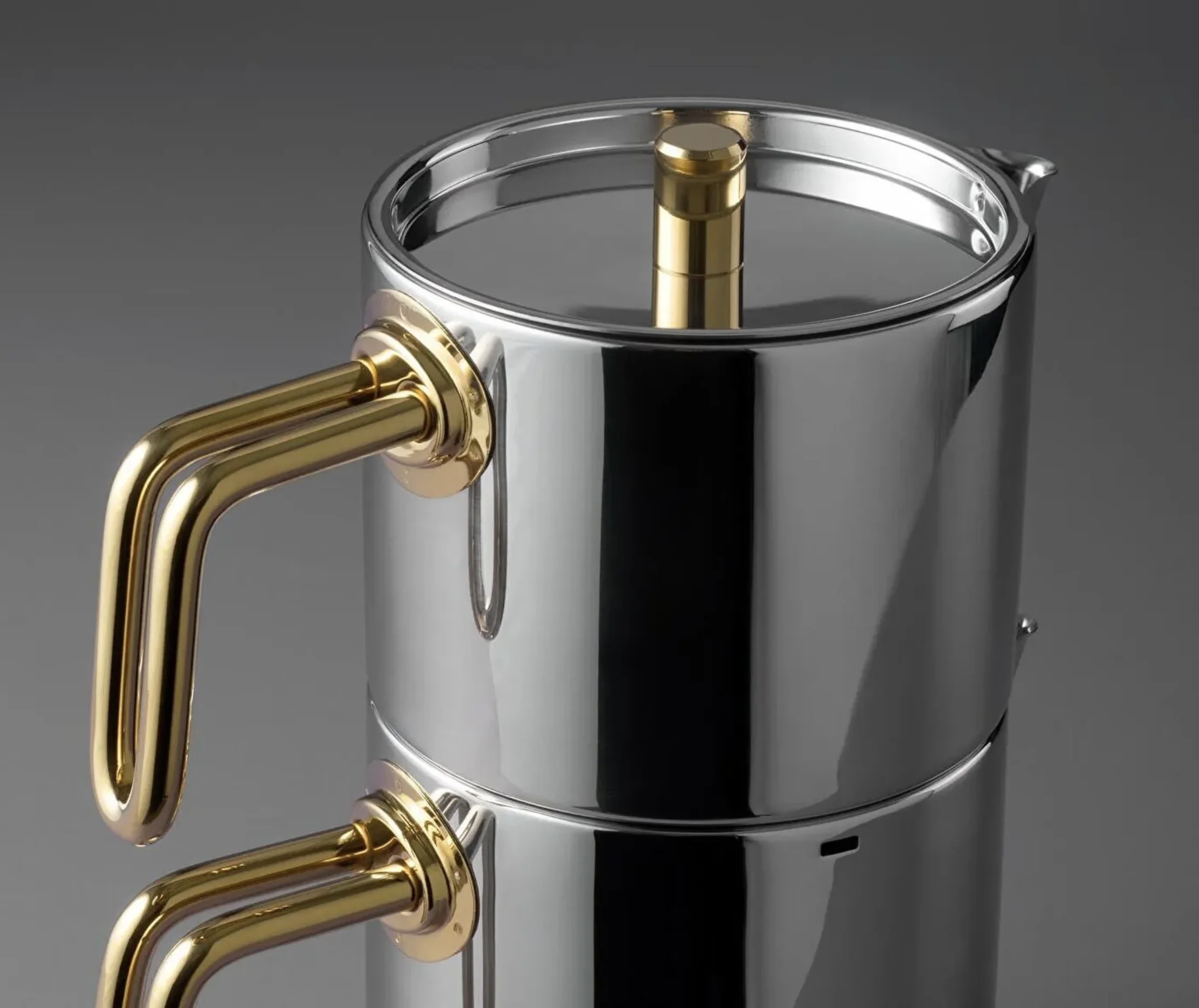 Jumbo Metalix Titanium Gold Theepotset