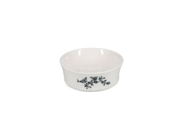 Bon Bistro Kom 13XH5cm Black Flower Retro