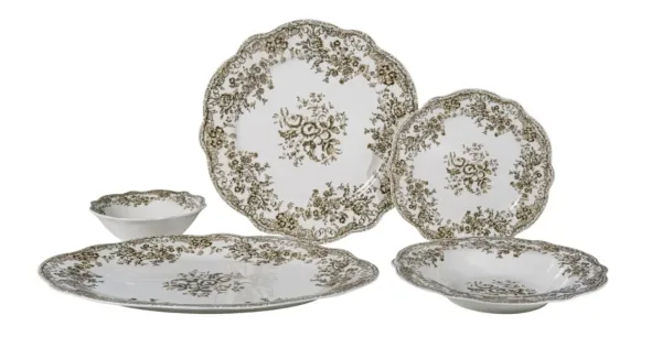 Heritage Bruin - serviesset 25 Delig