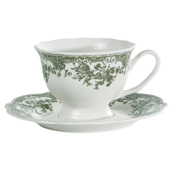 Heritage Koffieset groen 12 Delig