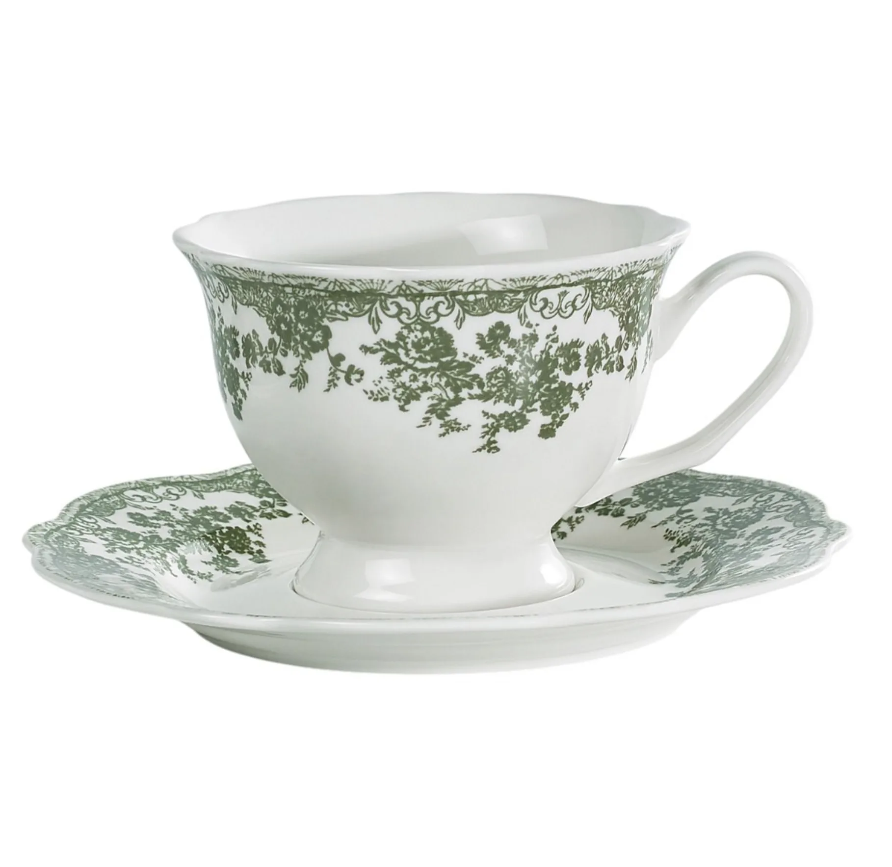 Heritage Koffieset groen 12 Delig