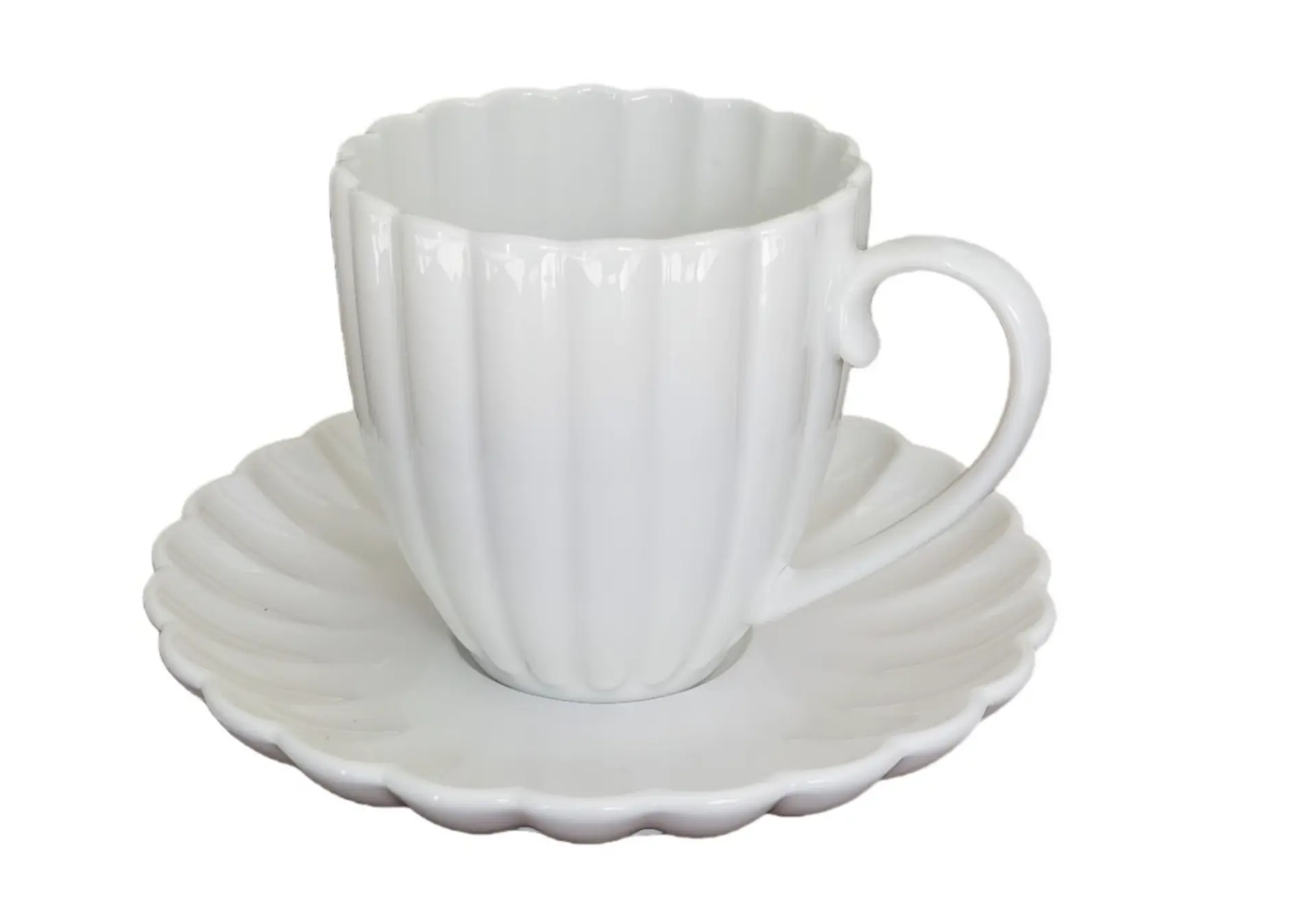 Lotus Koffieset | Wit 12-Delig
