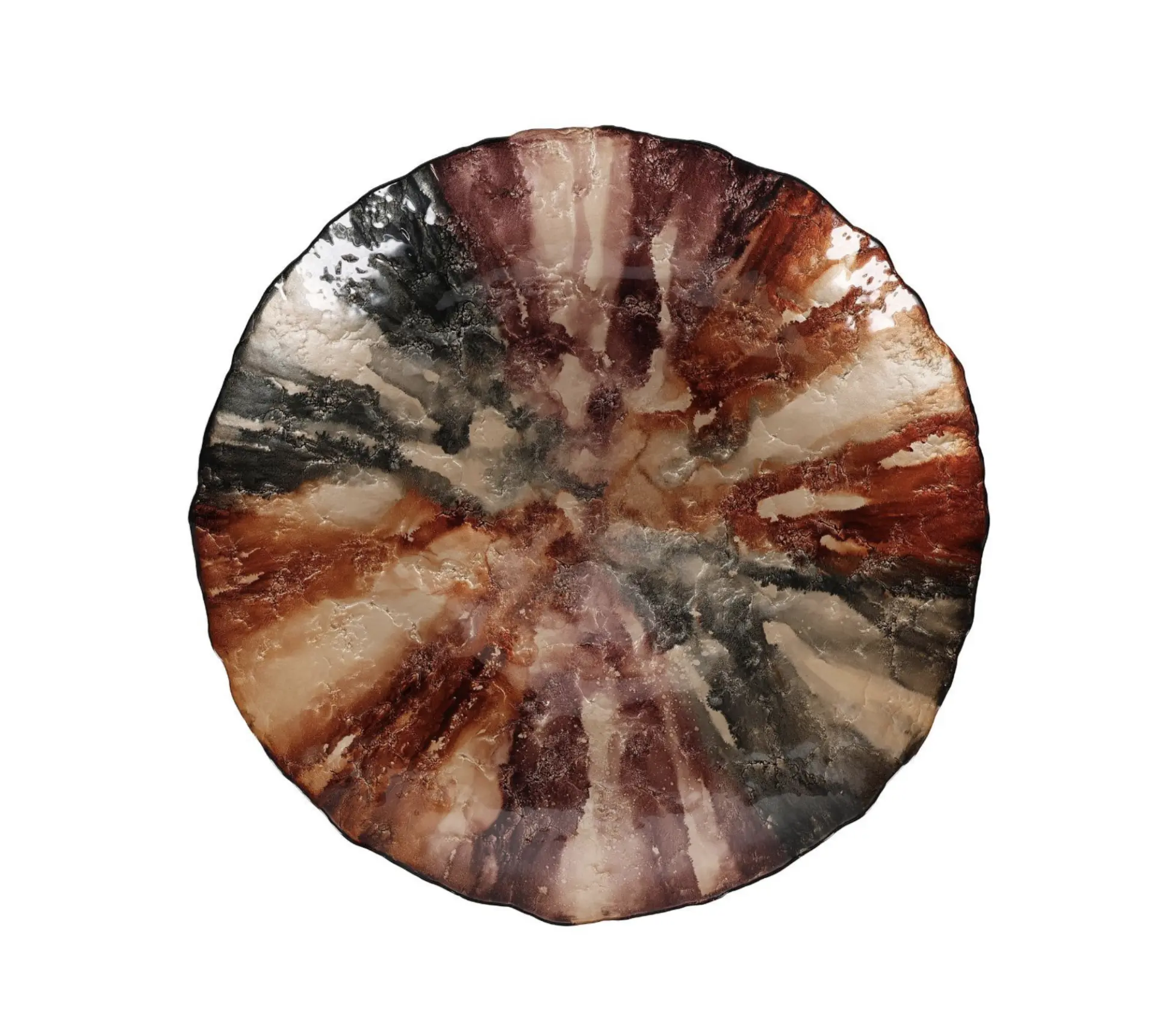 S&P Sierschaal 59xH7cm glas haze Cosmo