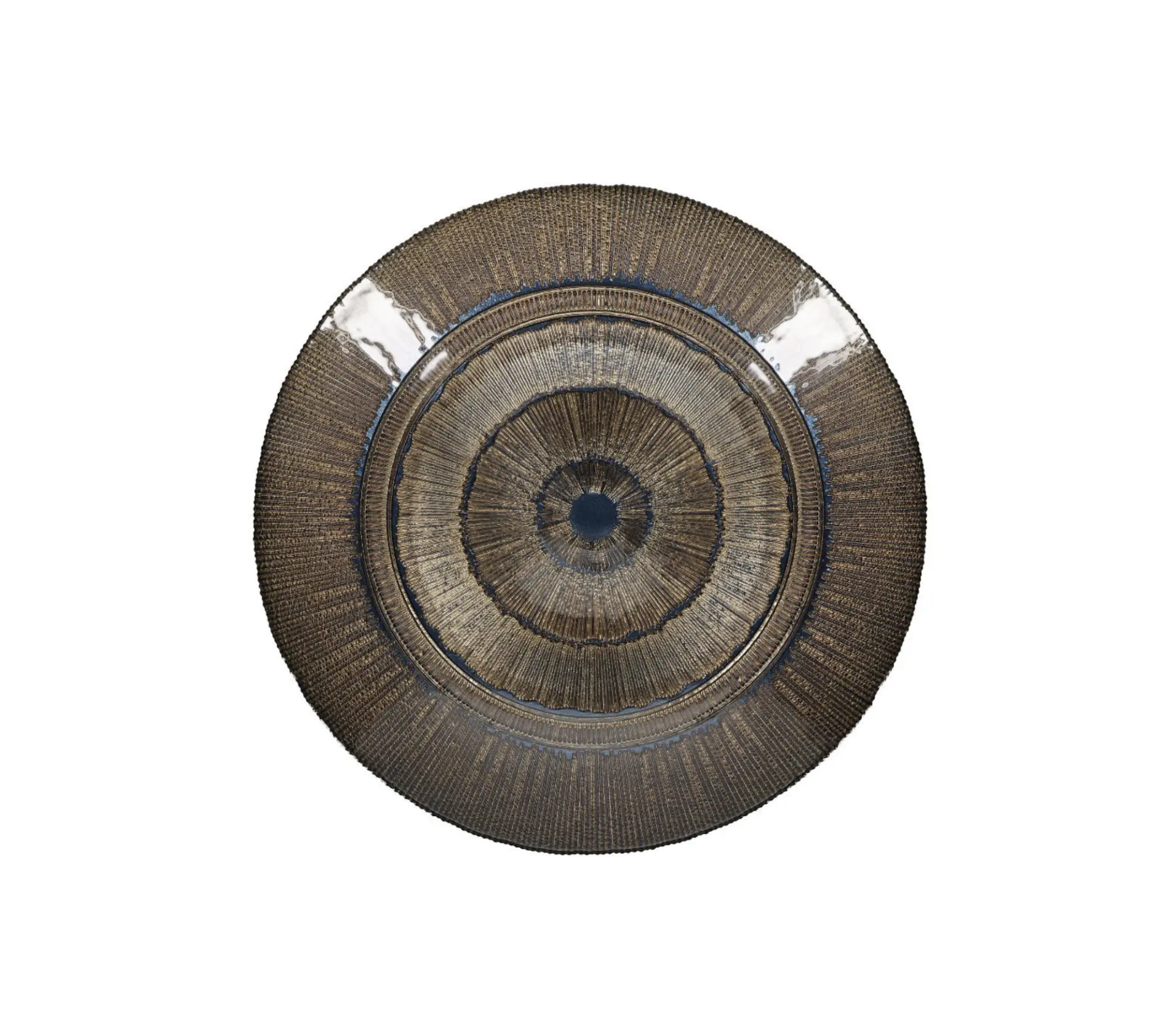 Sierschaal 40xH6,5cm glas soleil Cosmo