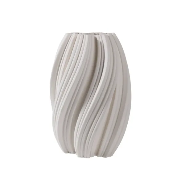 Nena Vaas Ø18,5x26,5cm | Wit Keramiek
