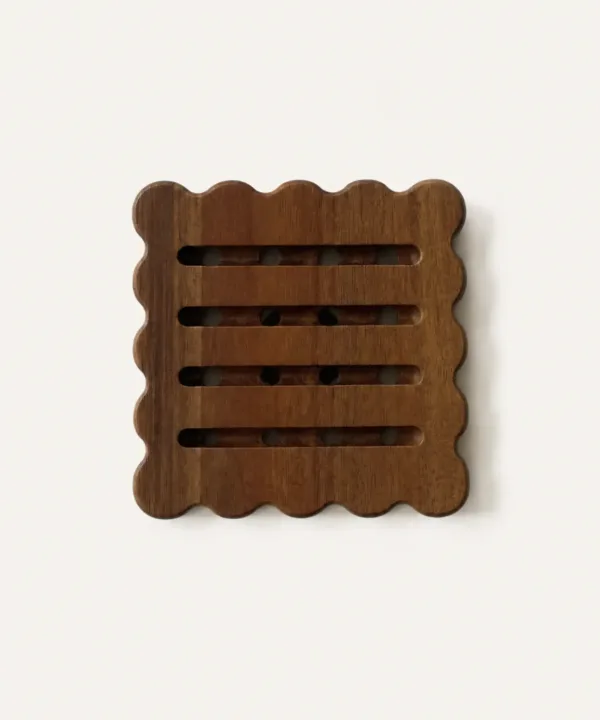 Pannenonderzetter van acaciahout