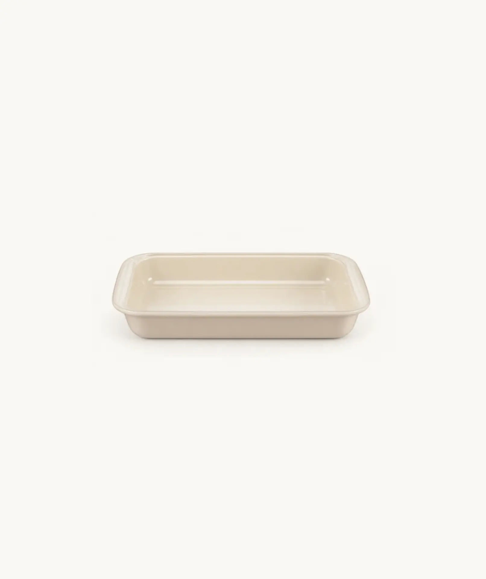 Rechthoekige Ovenschaal van glas – Beige – 1600 ml