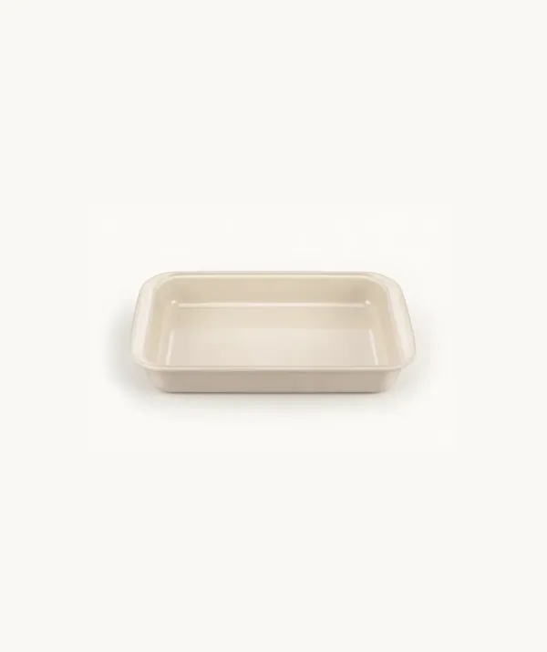 Rechthoekige Ovenschaal van glas – Beige – 1600 ml