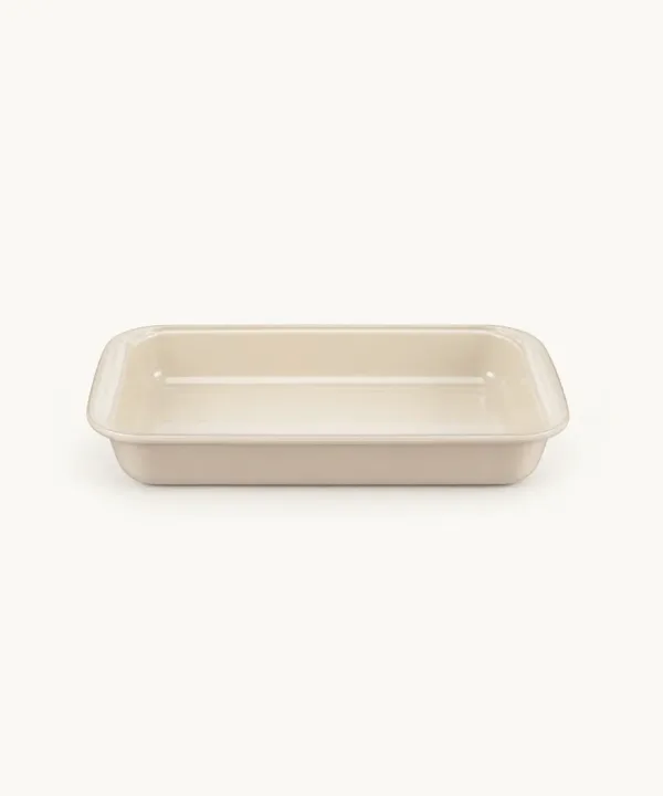 Rechthoekige Ovenschaal van glas – Beige – 2200 ml