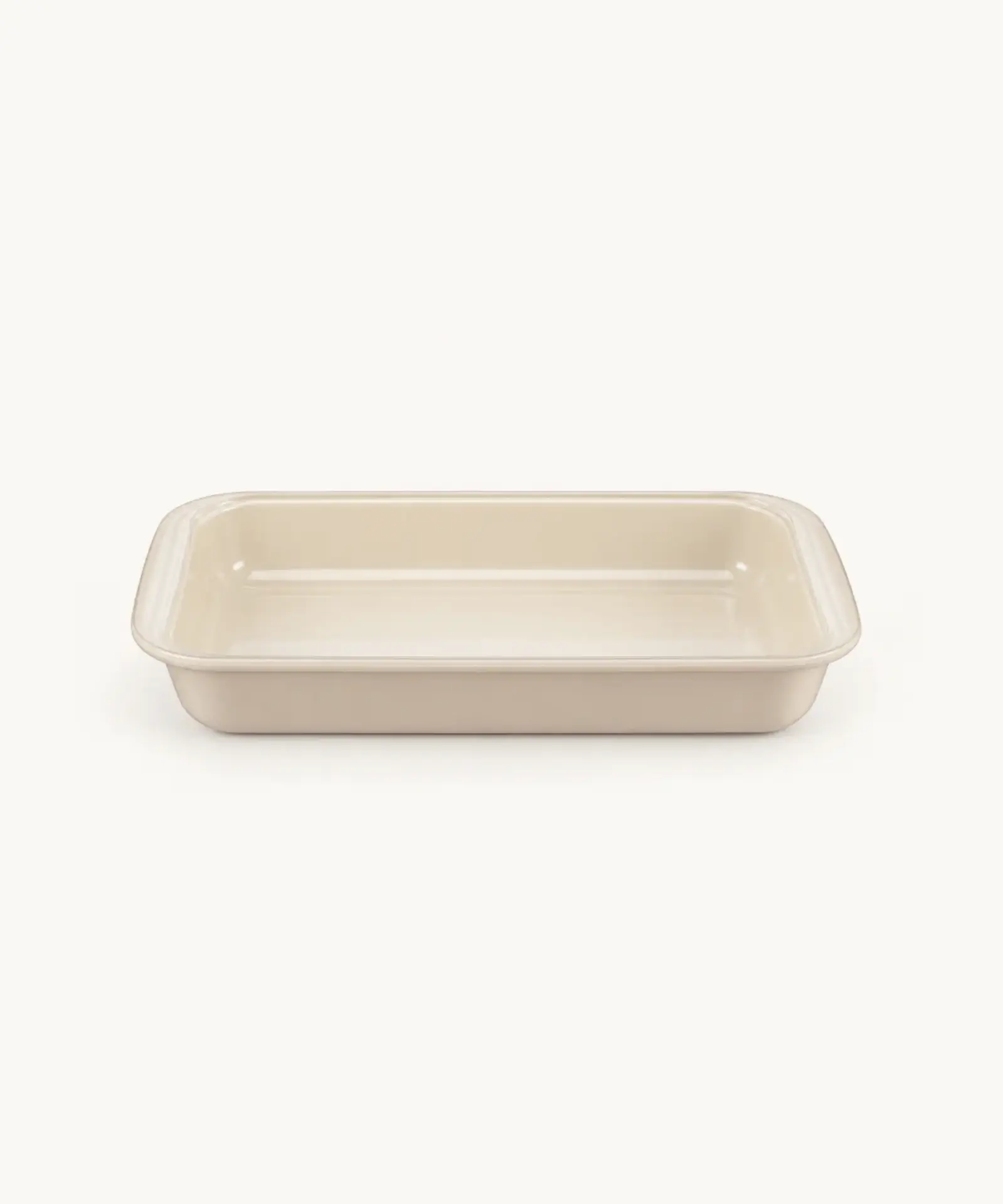 Rechthoekige Ovenschaal van glas – Beige – 2200 ml
