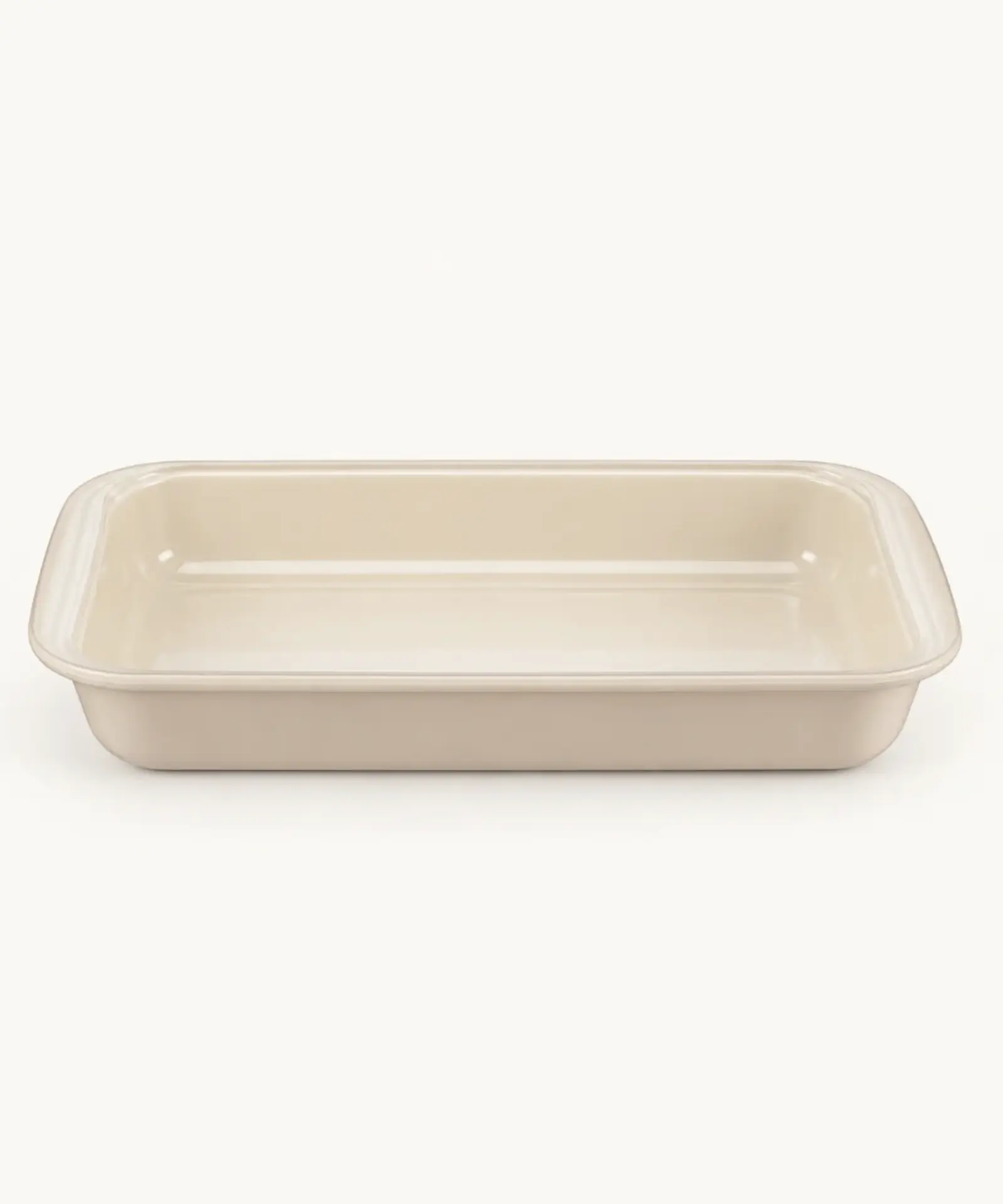 Rechthoekige Ovenschaal van glas – Beige – 3000 ml