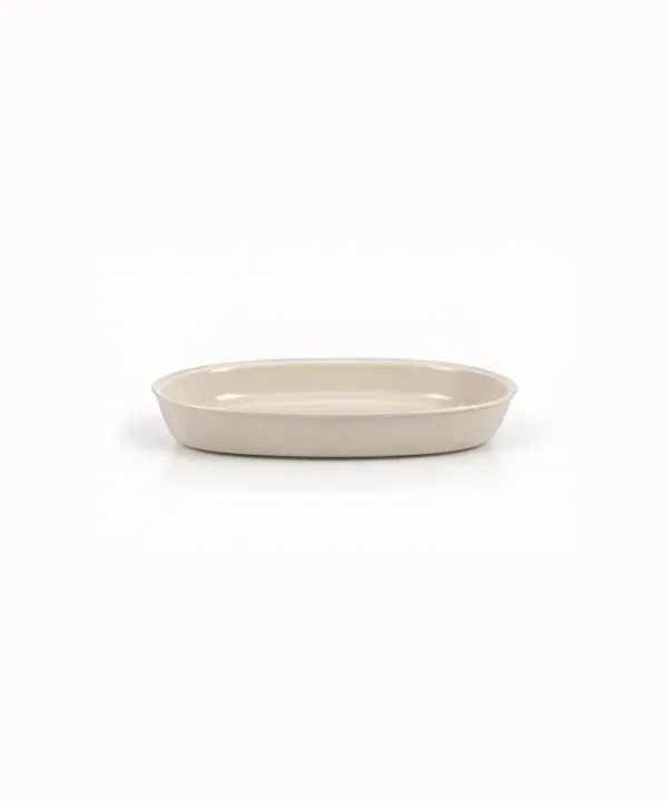 Ovale Ovenschaal van glas – Beige – 1600 ml