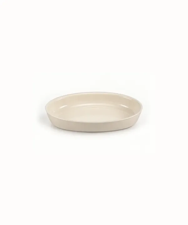 Ovale Ovenschaal van glas – Beige – 1600 ml