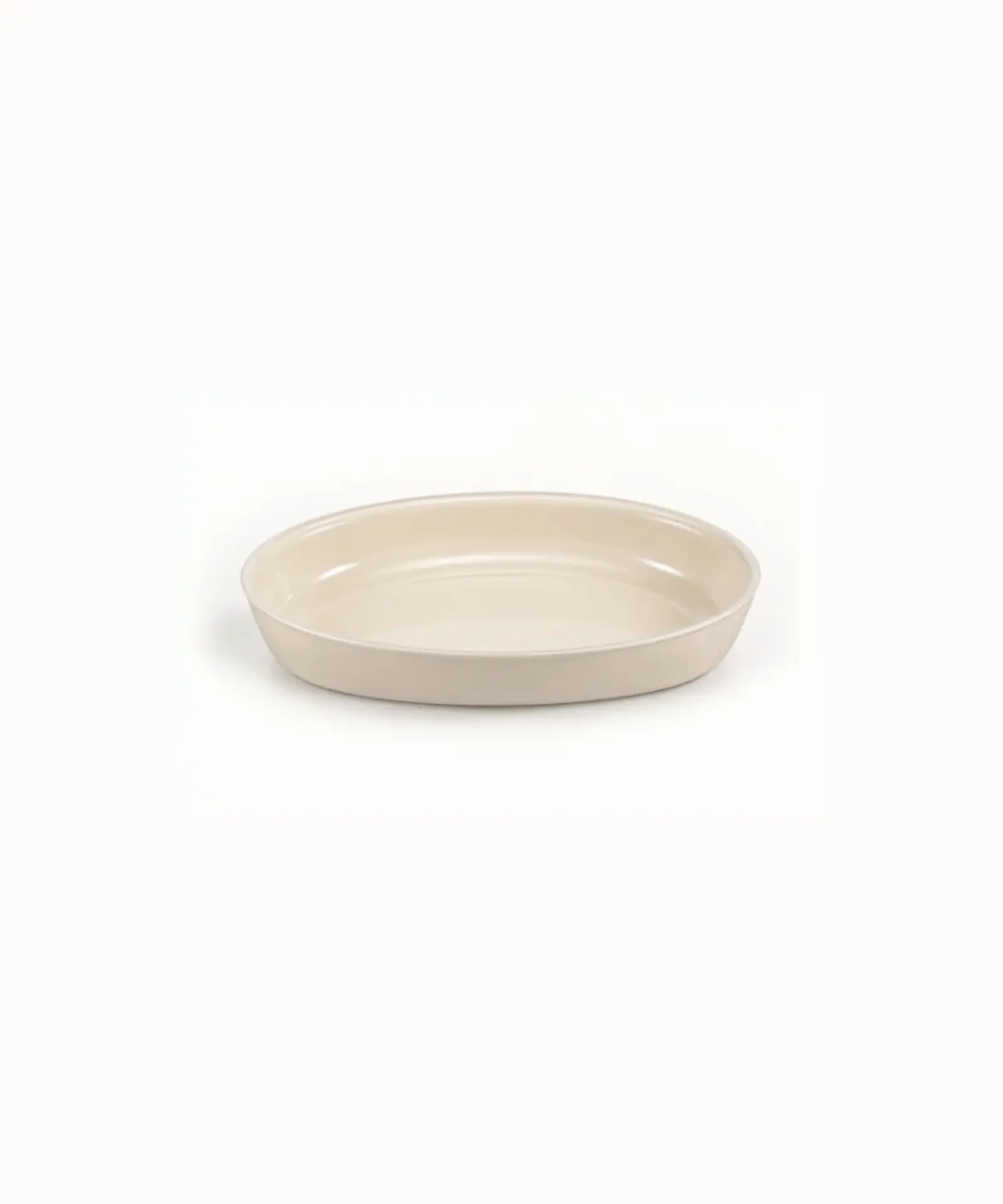 Ovale Ovenschaal van glas – Beige – 1600 ml