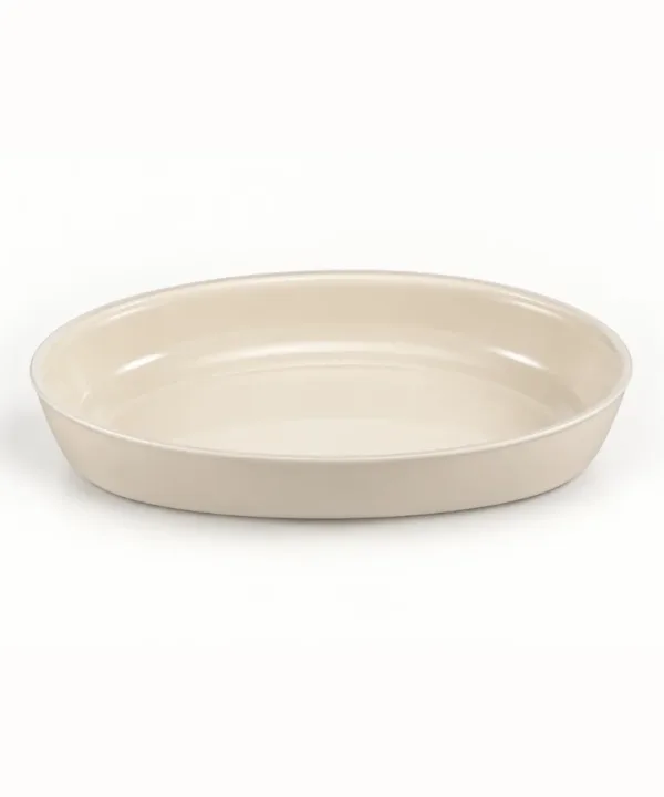 Ovale Ovenschaal van glas – Beige – 4000 ml