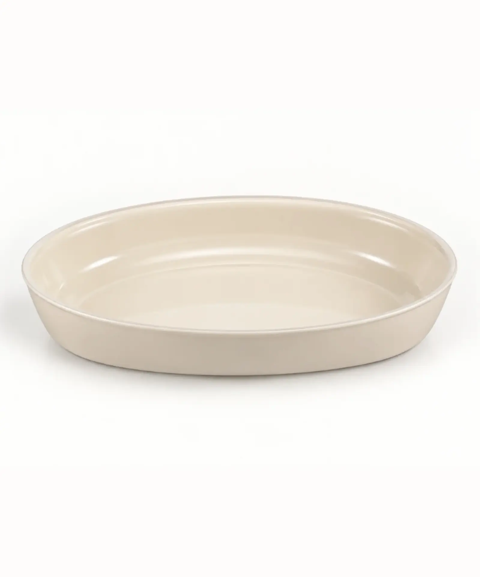 Ovale Ovenschaal van glas – Beige – 4000 ml