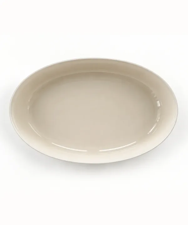 Ovale Ovenschaal van glas – Beige – 4000 ml