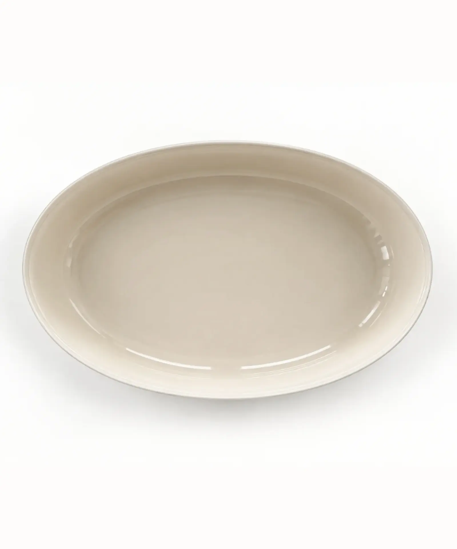 Ovale Ovenschaal van glas – Beige – 4000 ml