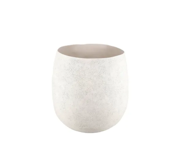 S&P Bloempot 28xH24cm organisch beige Cave