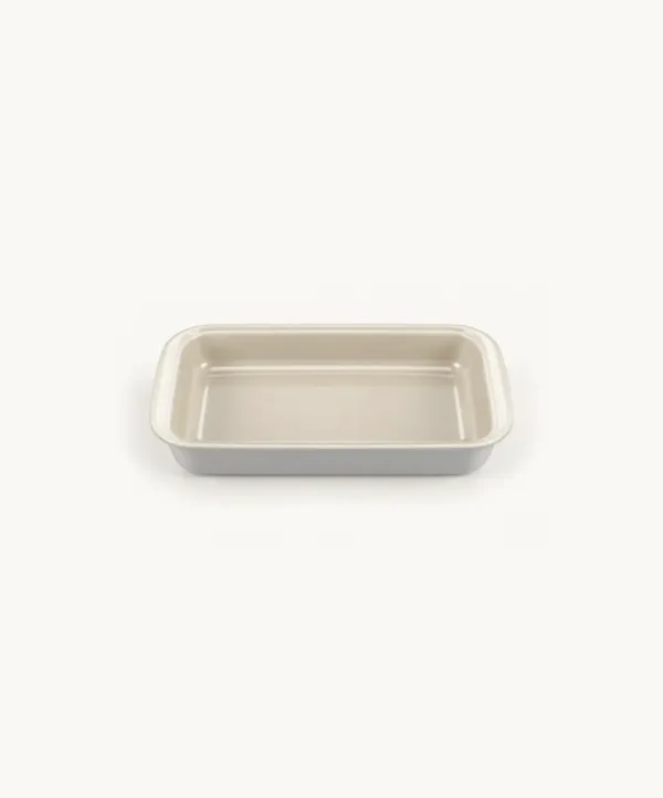 Rechthoekige Ovenschaal van glas Grijs-Beige – 1600 ml