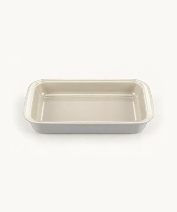 Rechthoekige Ovenschaal van glas Grijs- Beige – 2200 ml