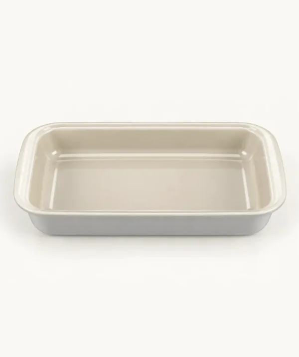 Rechthoekige Ovenschaal van glas Grijs- Beige – 3000 ml