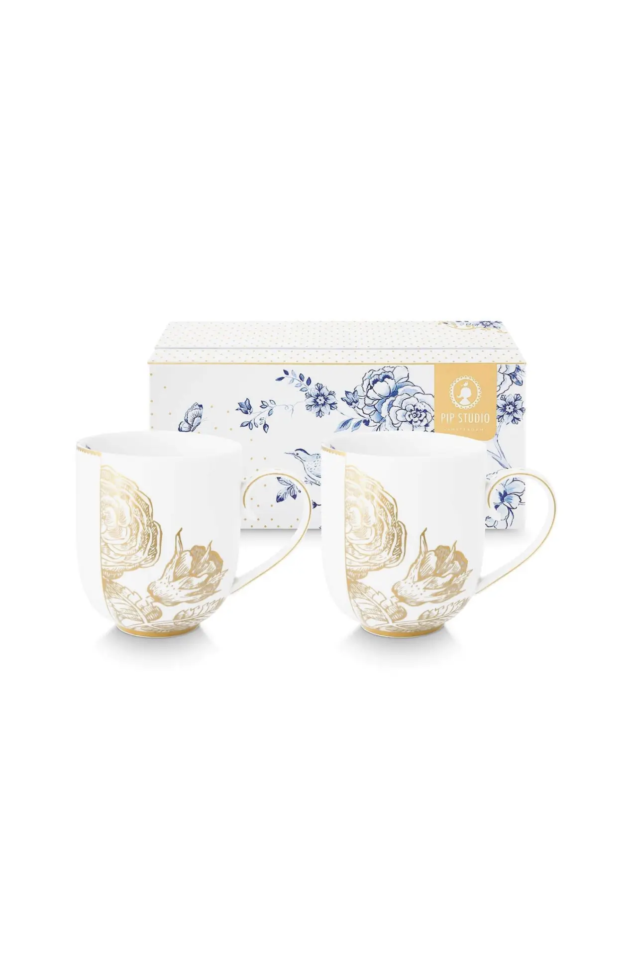 Pip Studio Set/2 Mokken Royal White 325ml