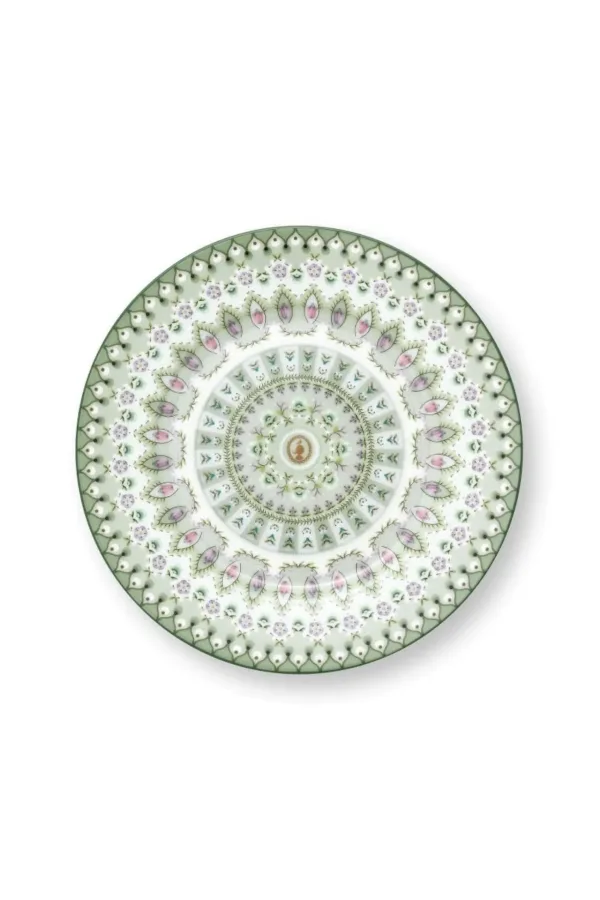 Pip Studio Gebaksbord Lily&Lotus Moon Delight Licht Groen 17cm