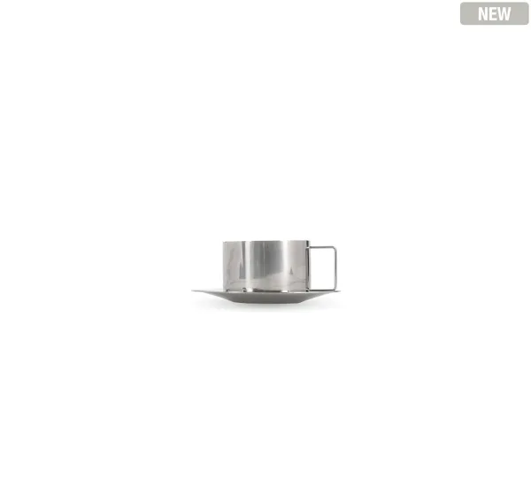 S&P Kop en schotel 19,5cl chrome Oryn - set/2