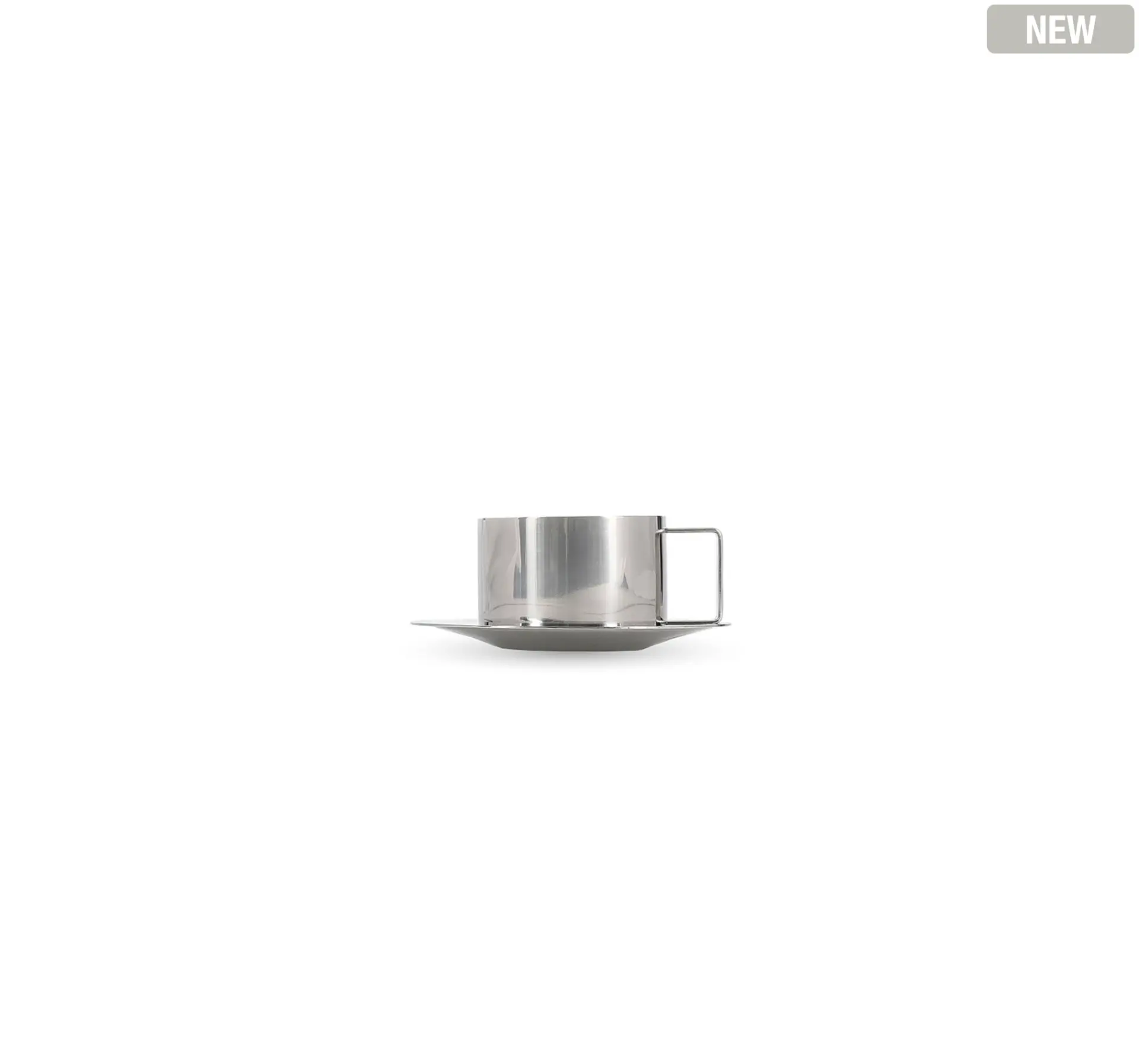 S&P Kop en schotel 19,5cl chrome Oryn - set/2