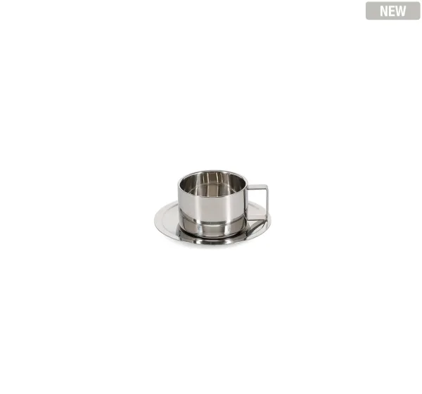 S&P Kop en schotel 19,5cl chrome Oryn - set/2