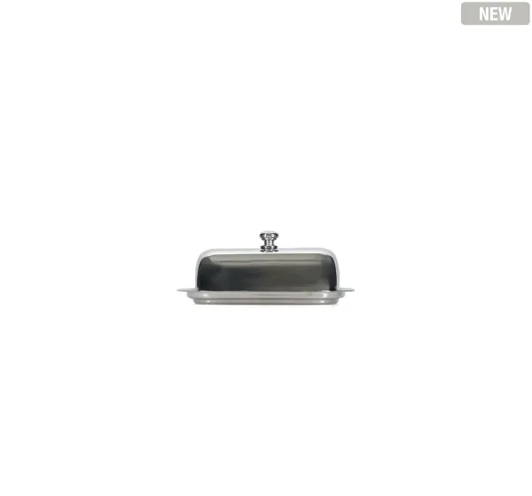 S&P Boterpot 16x12xH6,5cm chrome Oryn