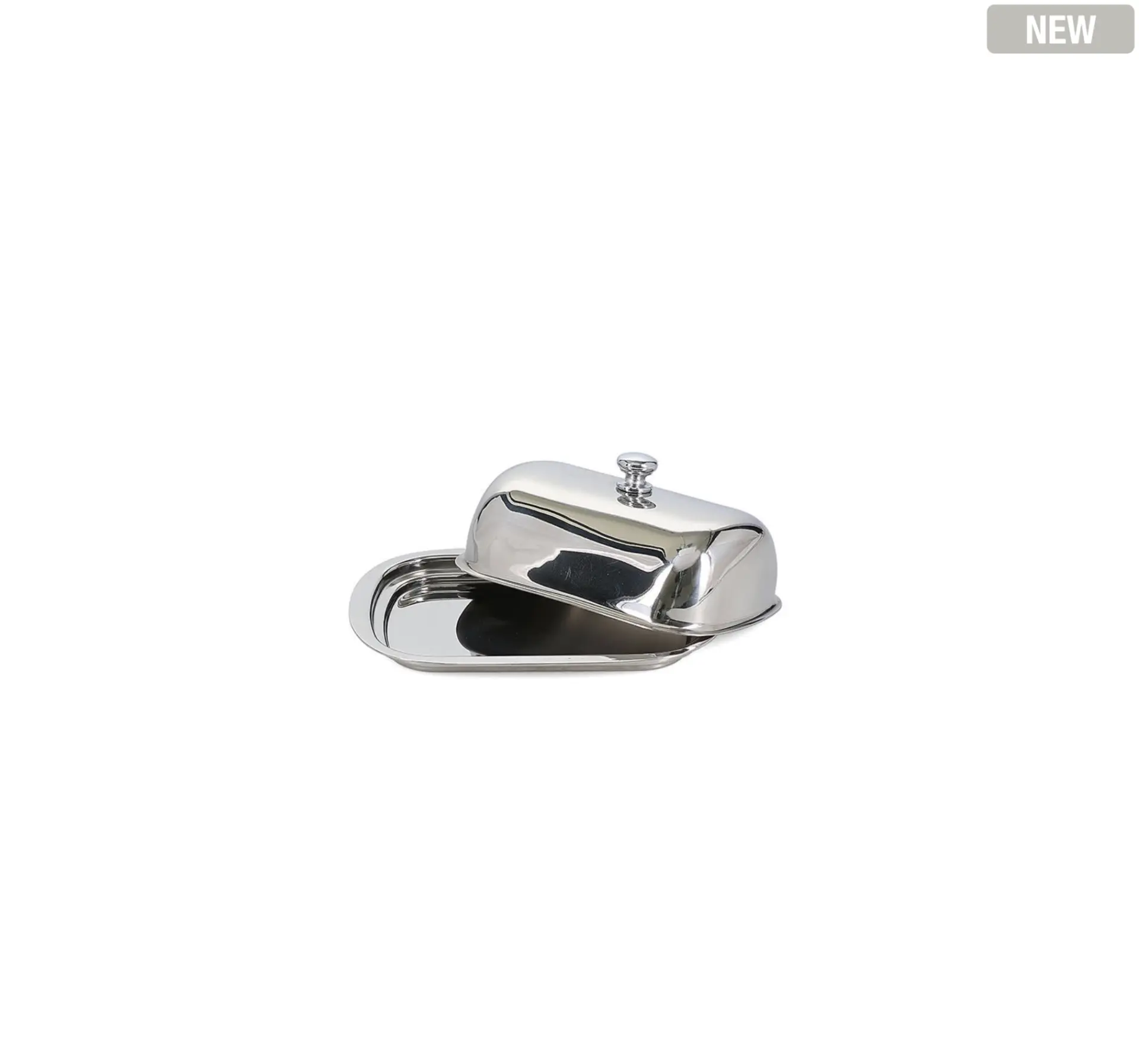 S&P Boterpot 16x12xH6,5cm chrome Oryn