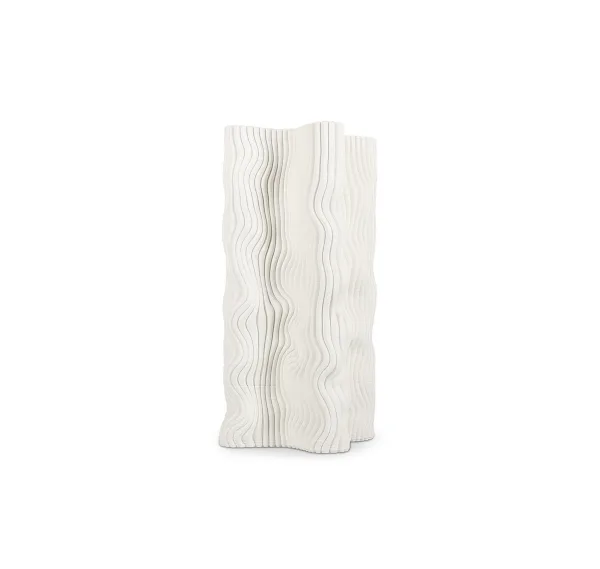 S&P Vaas 17,5x17,5xH33cm fluid white Vea
