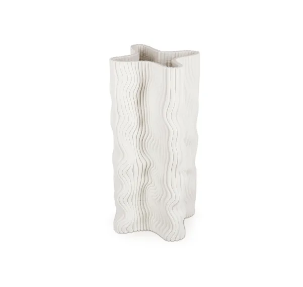 S&P Vaas 17,5x17,5xH33cm fluid white Vea