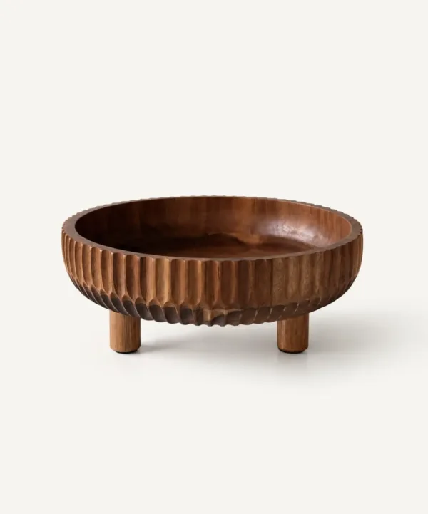 Acacia Bowl Met Voet