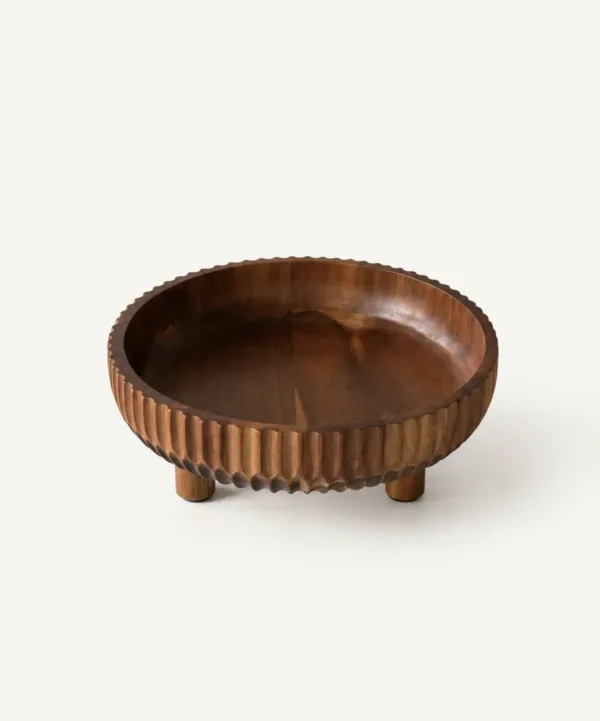 Acacia Bowl Met Voet
